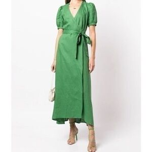 Reformation Green Midi Dress